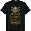 Tut Pharaoh Egyptian Hieroglyphic Letters Symbols King T-Shirt