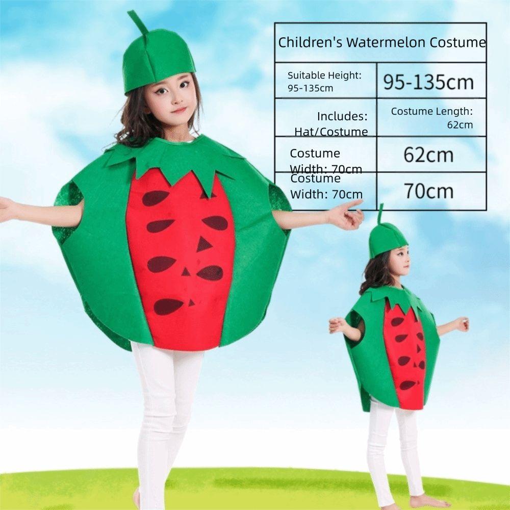 Přenosná vystoupení Cos Oblečení Ovocný kostýmový set Dětský halloweenský večírek Kostým Školní jeviště