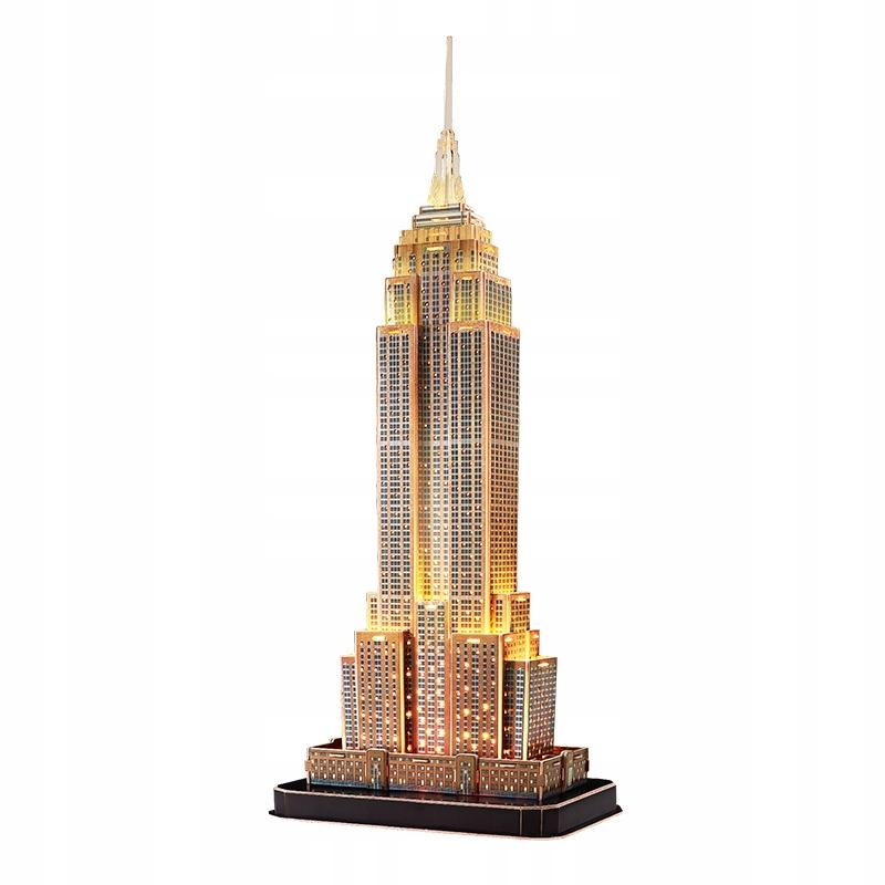 Cubic fun puzzle 3d empire state building wersja nocna 37 elementy l539h