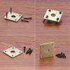 Square Jackplate Flat Bottom Metal Square Jacks Plate with Screws Electric Guitar Accessories Easy to Install