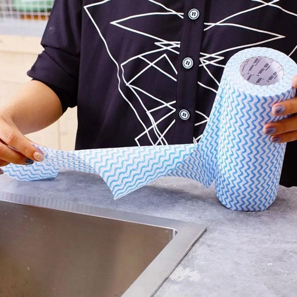 40 lehte/rulli majapidamisköögis mittekootud nõuderätikud ühekordselt kasutatav köögipuhastuslapp