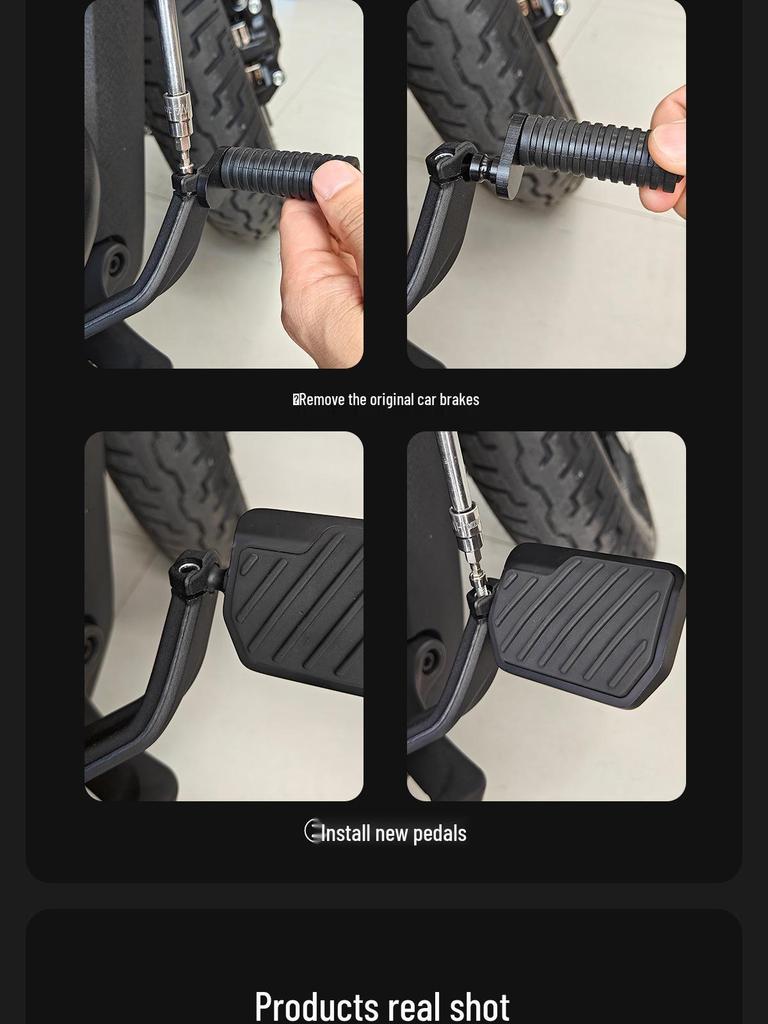 QJMOTOR Flash 300 Anti-slip Rubber Rear Brake Foot Pedal Extender