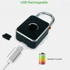 Lacăt cu Combinație Amprentă Parolă 3 în 1 Aplicație Tuya Mini Portabil Lacăt Biometric Încărcare USB Pentru Dulap Bagaje Sală de Sport