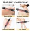 Relaxed Red Light Heated Massage Device 360 Rotating Inner Ball Muscle Relaxation Massage Roller For Whole Body Anti Cellulite