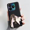 For ZTE Axon 60 Lite / Blade V60 Vita / Nubia V60 Design Case Cute Love Heart Rabbit Casing Black Soft Silicone Protective Cover
