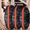 SEAMETAL 1pc 16-23 Inch Universal Car Spare Tire Cover Garage Protective Cover Waterproof Oxford Tire Protection