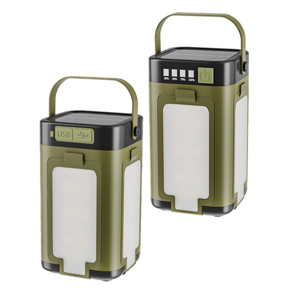 Foldable Camping Light Power Bank Rechargeable Lantern Solar Camping Lantern LED Tent Light for Camping Hiking Fishing