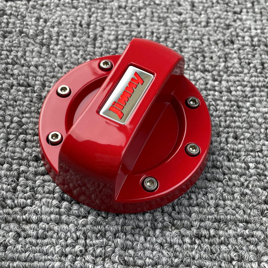 AYDMY Rare Handmade Jimny Gas Filler Cap Cover (Red) [Used]