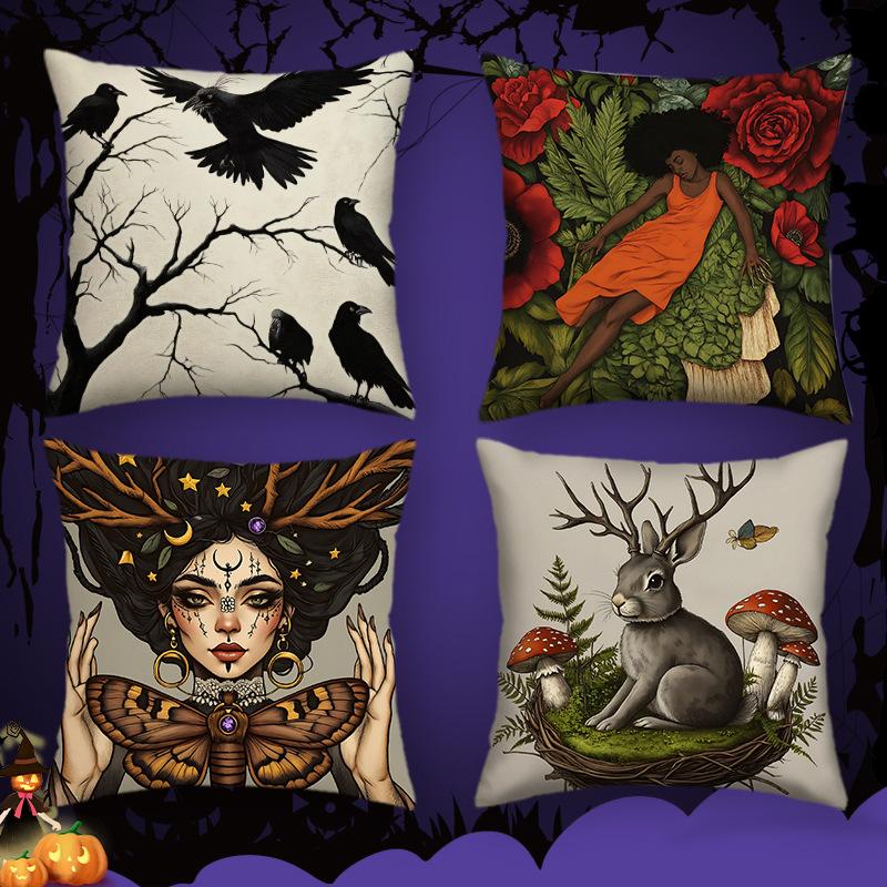 Halloween Serie Kissenbezug Kissenbezug Wohnzimmer Sofa Dekoration Hasen Kissenbezug