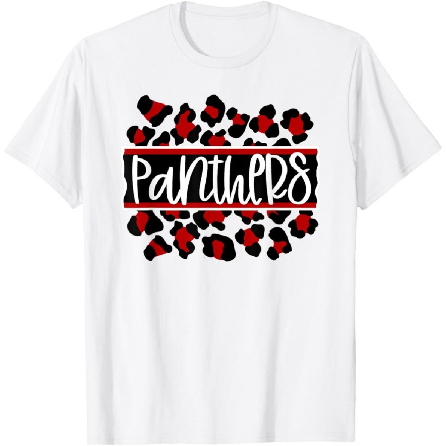 Школьный дух Пантеры Гордость Пантер Красно-черная футболка S