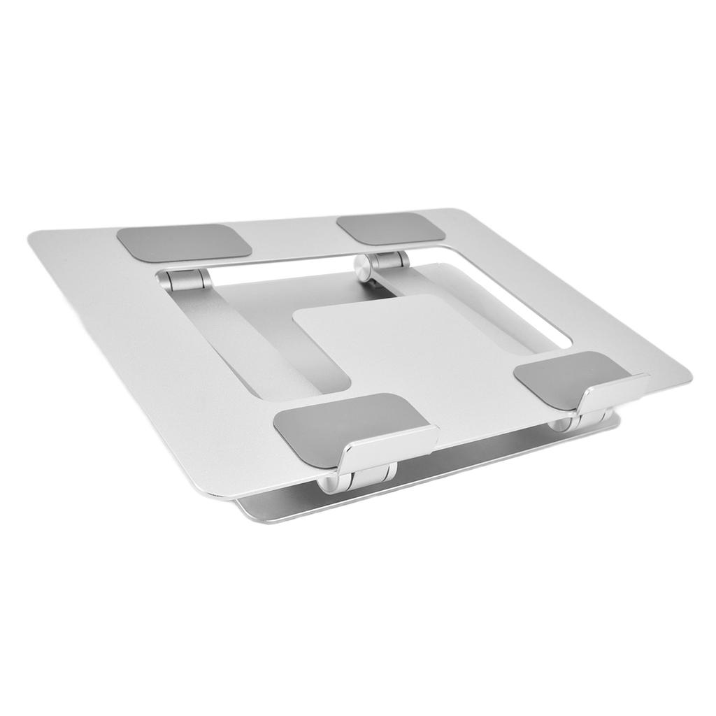 Laptop Stand Collapsible Portable Aluminium Alloy Notebook Support Computer Riser Stand Silver