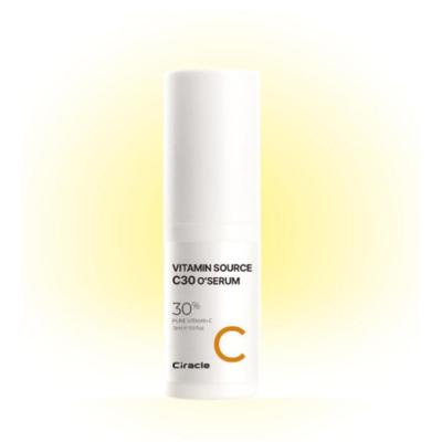 Vitamin Source C-30 O Serum 15ml - Maximum 30% Pure Vitamin C Professional Brightening & Anti-Aging Solution