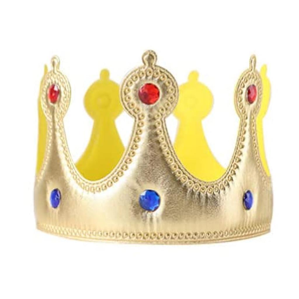 4 szt. Dziecięca Korona Króla na Imprezę Złota Korona na Urodziny Korona Króla Kapelusz Złoty Kostium na Baby Shower Imprezę Rekwizyty do Zdjęć Akcesorium