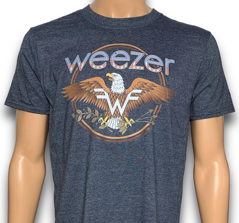 Weezer Логотип Орла Абсолютно Новый Официально Лицензированная Футболка Унисекс XXL