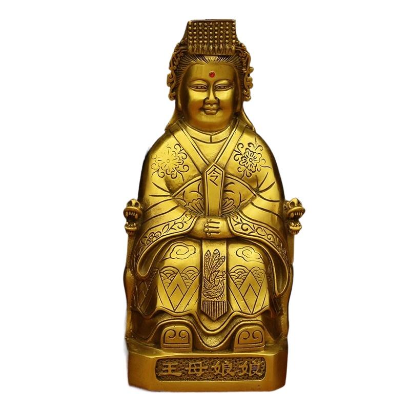 Home Furnishings Statue of Queen Mother of the Jade Emperor Home Offerings of Buddha Statues Metal Buddha Statue