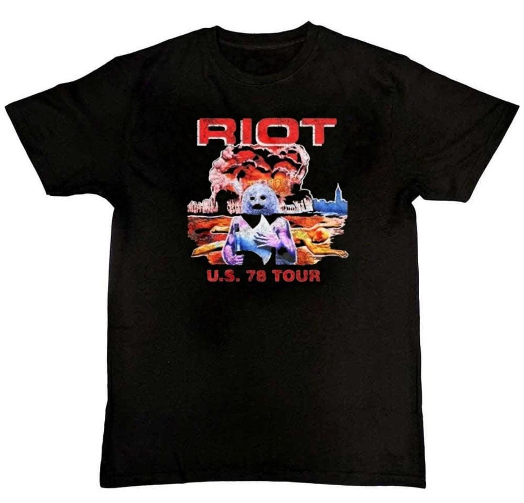 Classic Riot V Band Graphic Print Unisex Mens T-Shirt S M L XL 2 3 4 XL S разноцветный