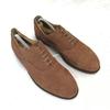 Made In Japan MONSIEUR GRECO Nubuck Leather Saddle Shoes Men’s 7.5 Brown Plain Toe(USED)