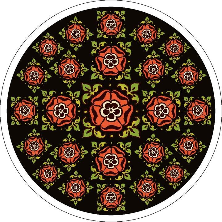 Kancharo 78-Card Tarot Card Set [Tarot Original 1909 - Circular Edition (Round Cards)] Includes Japanese Tarot Card Instructions & Pouch (Authentic)