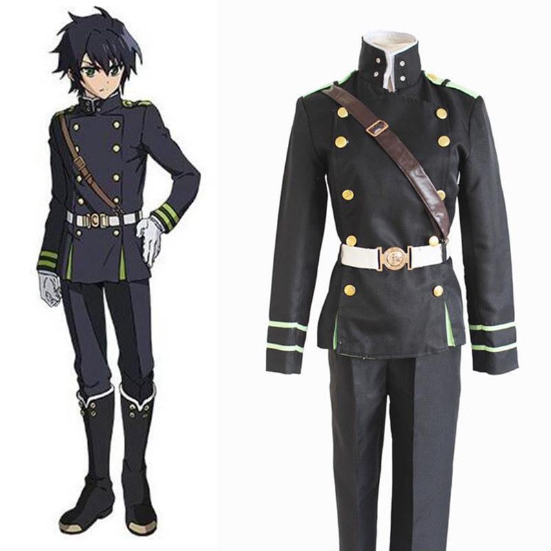 Anime Seraph Of The End Yūichirō Yuichiro Hyakuya Army Uniform Cosplay Costume