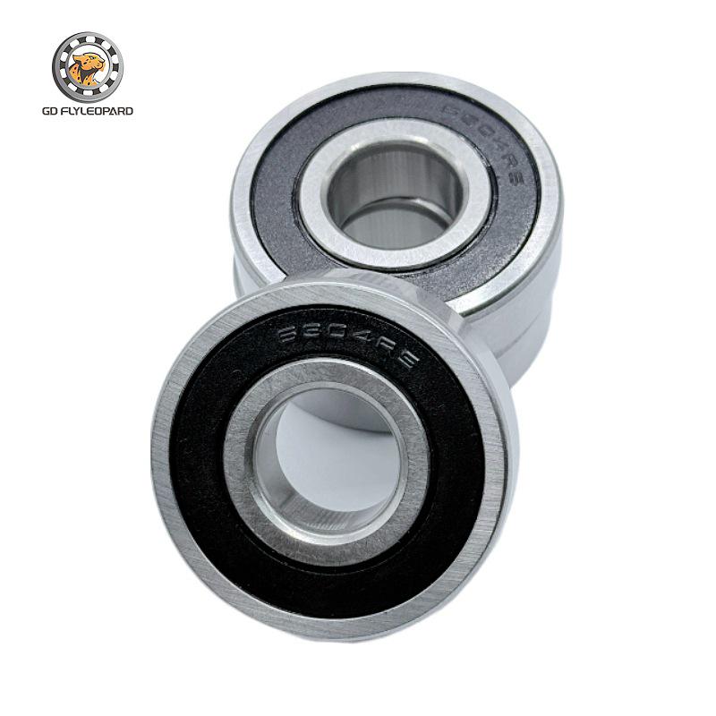 Stal łożyskowa 6304RS, 20x52x15mm, Dwustronne uszczelnienie gumowe do silników/wentylatorów przemysłowych