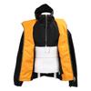 GUCCI Domestic genuine 25 Stainless Steel 804964 ZAQ7F Patch logo nylon twill Jacket 44 Black x orangeUsed