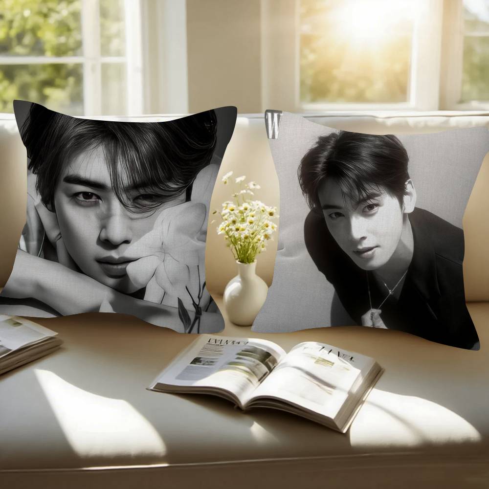 Singer Cha Ido Eunwoo Cushion Cover Pillow Cover Decor Pillowcase Printed Cushion Case For Couch