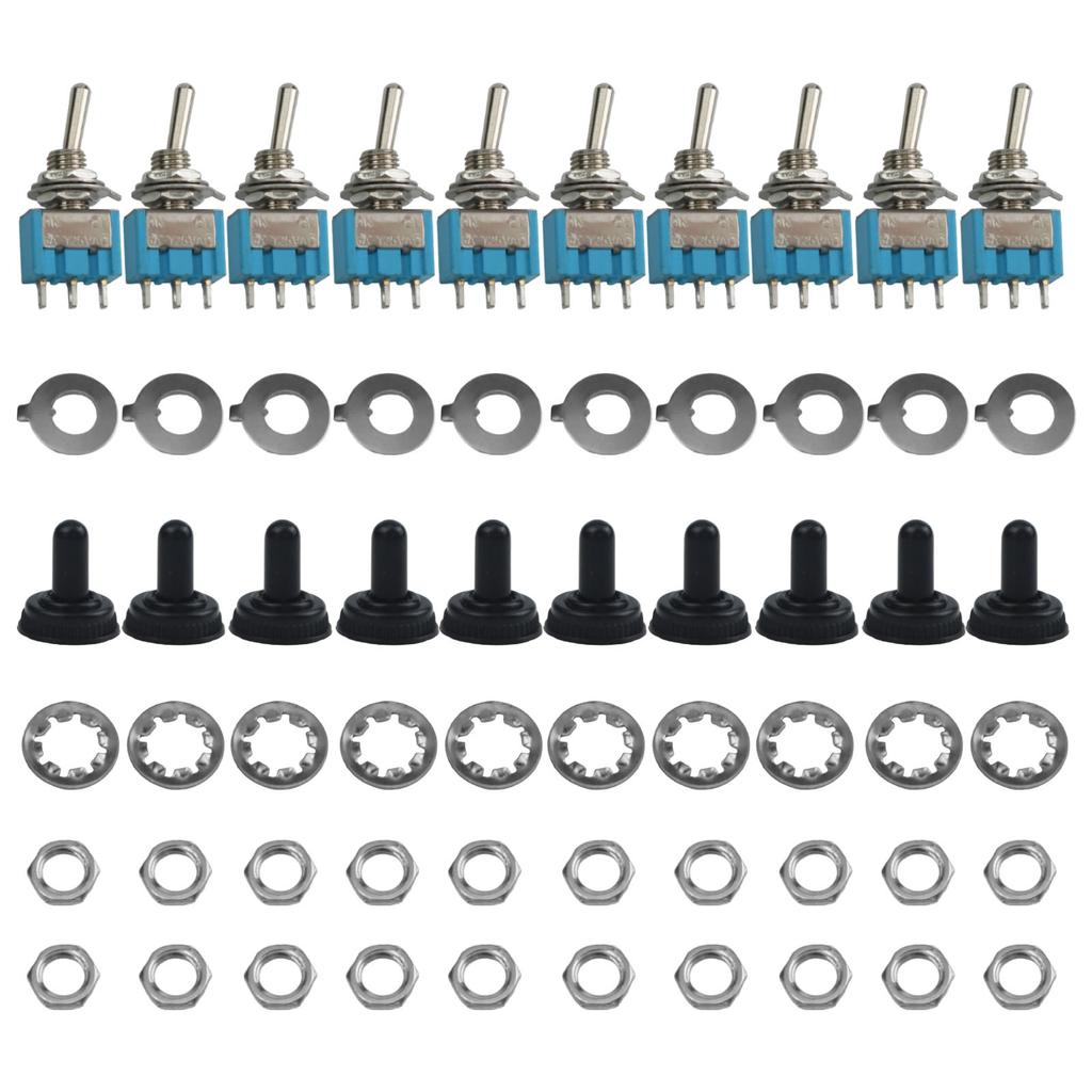 10 Pack of Reliable Mini Metal Toggles Designed To Operate Effectively Under Varied Conditions Perfectly Suited To Your Needs