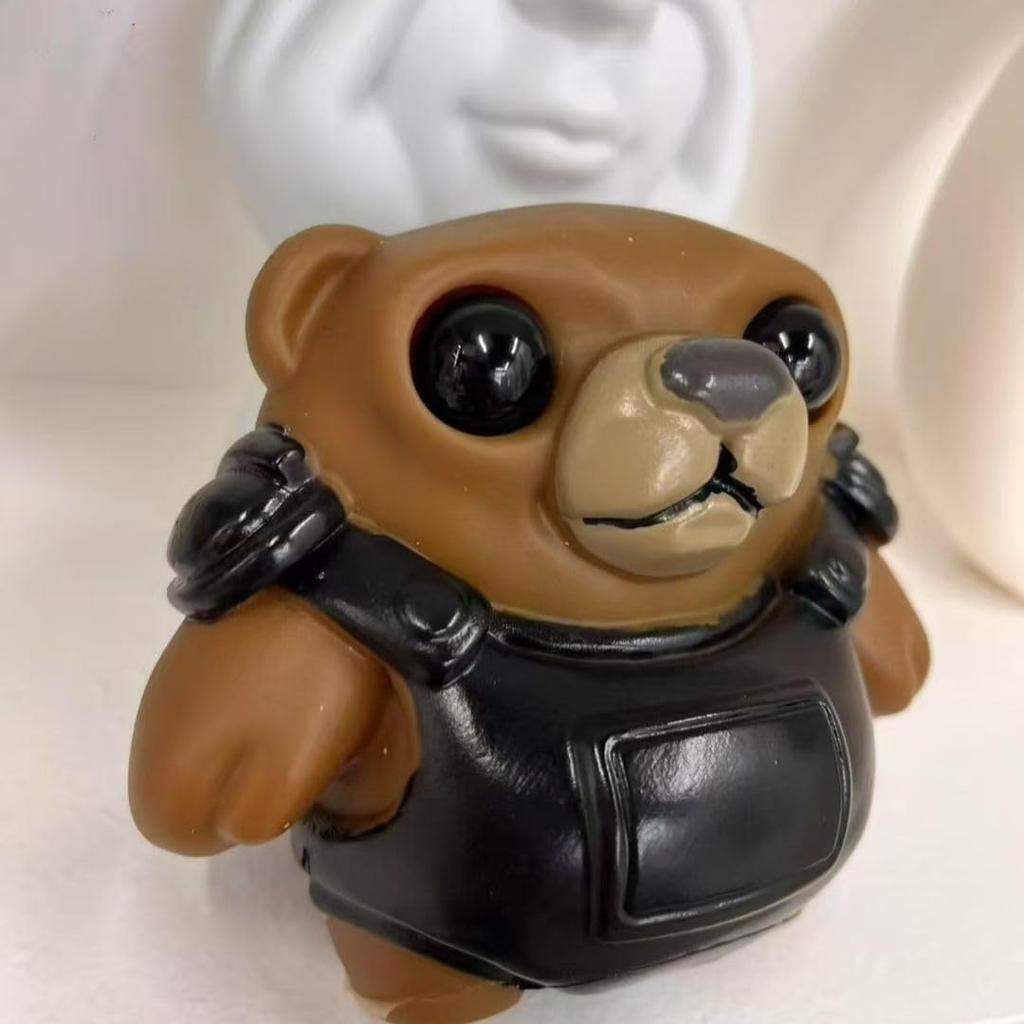 YAYANA Tactical Valorant Stress Squishy Cute Anime Time Soft Perfect As a Gift for or As a Prize for Festivals Bear, Speech-Speaking Reliever, Toy,