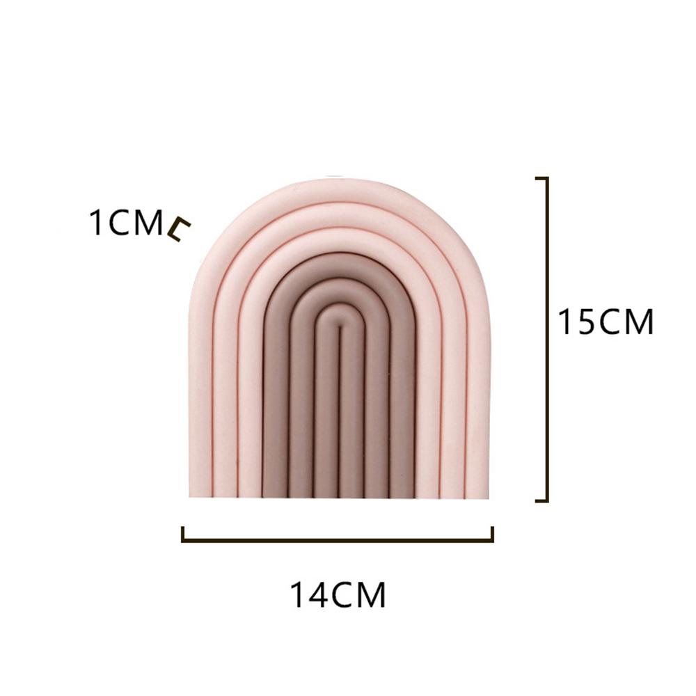 New Rainbow Silicone Table Mat Coaster Hot Dishes Pot Holder Placemats Kitchen Multipurpose Pot Holders Heat Resistant Pan Pads