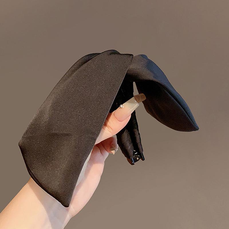 

Корейський Бант Банан Затискач-Краб для Волосся Дівчата Стрічкові Затискачі Шпилька Аксесуари для Волосся Головний Убір Жінки чорний