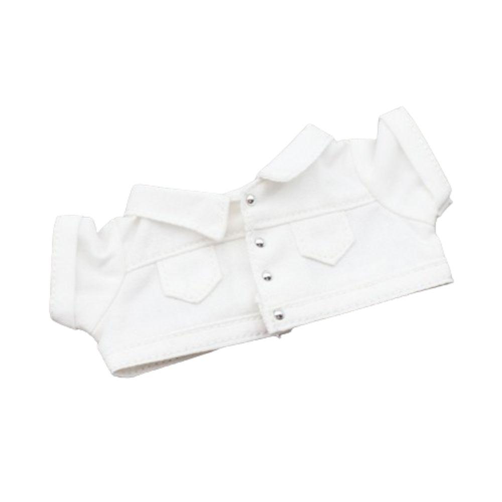 

Doll Cloth 17cm Cotton Doll s Clothes Toy Accessories Labubu Doll Denim jacket Children Gift белый