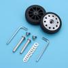 Replacement Suitcase Wheels Wear-resistant with Screw Replace Wheels Silent Caster Wheels Axles Repair Kit Luggage Accessories