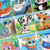 11cm Children Wooden Jigsaw Puzzle Games Cartoon Animal Vehicle Pattern Wooden 3d Puzzle Montessori Educational Toys