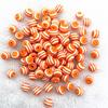 8/10/12mm Round Resin Beads Stripe Spacer Beads for Jewelry Making Children Handcraft Department DIY Bracelet Accessories