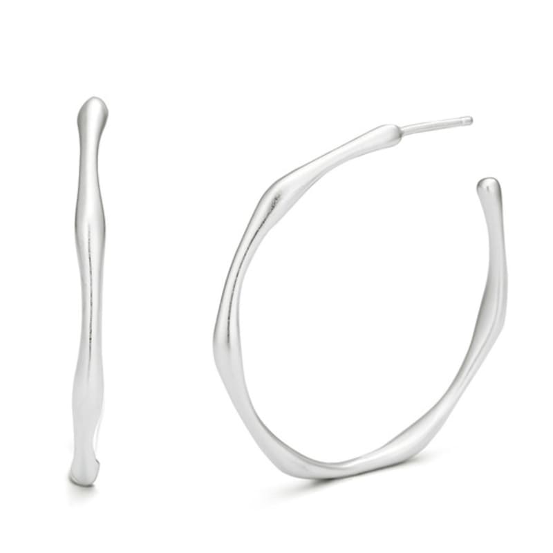 enuff (silver 925) Bone-shape circle earring