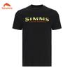 SIMMS Fishing Clothes Camo Sunblock Outdoor Luya Short-sleeved Sweatshirt Breathable T-shirt Top