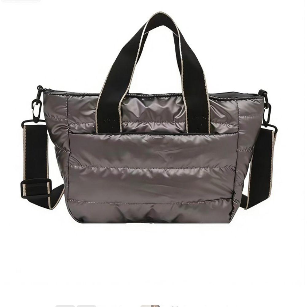 Large Capacity Lightweight Space Shoulder Bag Space Cotton Winter Quilted Crossbody Bag  Female Use