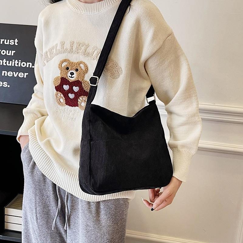 New Casual Korean Version of Summer Single-shoulder Crossbody Bag Retro Large Capacity Commuting Texture Tote Bag Women's Bag Trendy