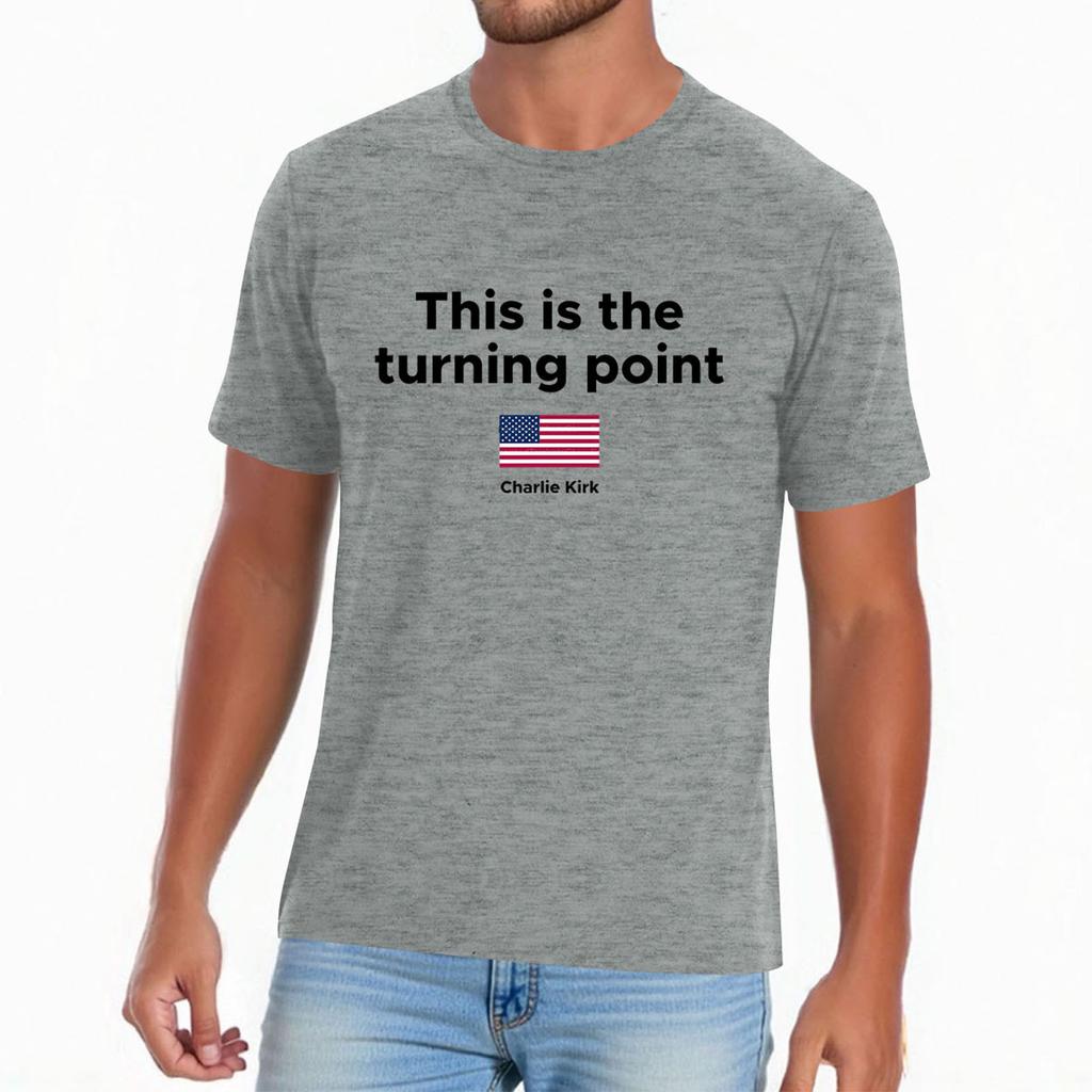 Men's Casual Daily Printed Top Round Neck T-shirt