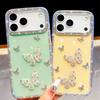 Handmade Sparkly Diamond Butterfly Swarm IMD Phone Case, Compatible with iPhone 13,iPhone 14,iPhone 15,iPhone 16,iPhone 17 Series