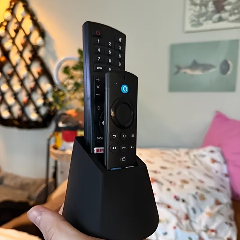 2-Hole Remote Control Holder – Practical Desktop Organizer for TV, Air Conditioner, Lamp, Saving Space, Durable and Convenient