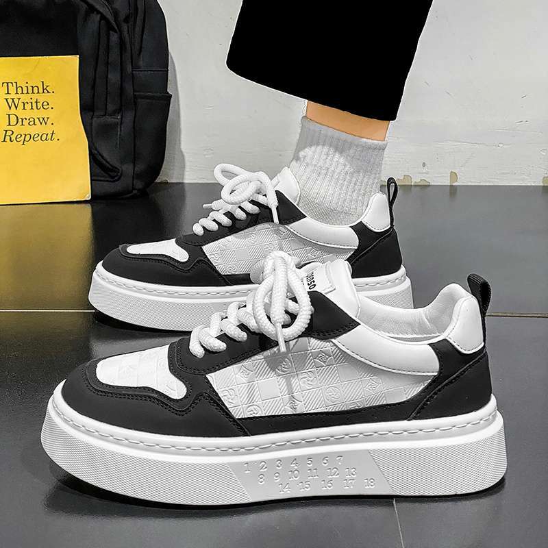Men's shoes 2025 new summer breathable casual board shoes versatile platform shoes men's sports students small white tide shoes