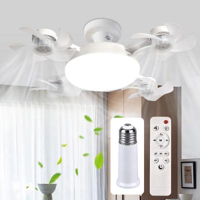 2 In 1 Hanging Fan 3 Gears Drone Fan W/no LED Light Remote Control Silent Ceiling Drone Fan for Dining Room Bedroom Living Room