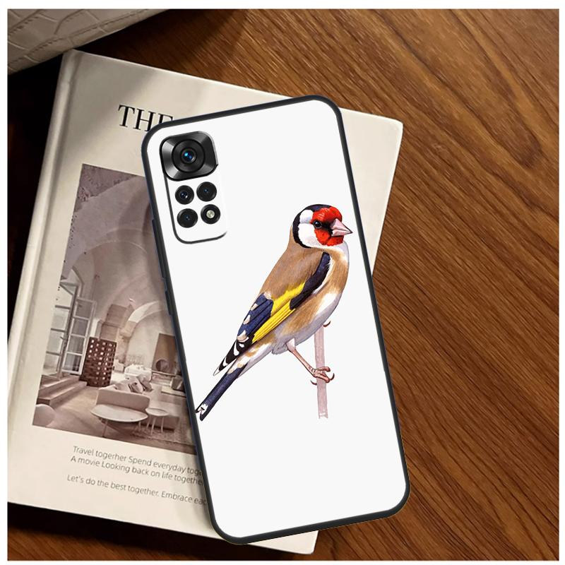 European Goldfinch Case For Xiaomi Redmi Note 12 Pro 8 9 10 11 Pro 9S 10S 11S 12S 9A 9C 9T 10A 10C 12C Cover