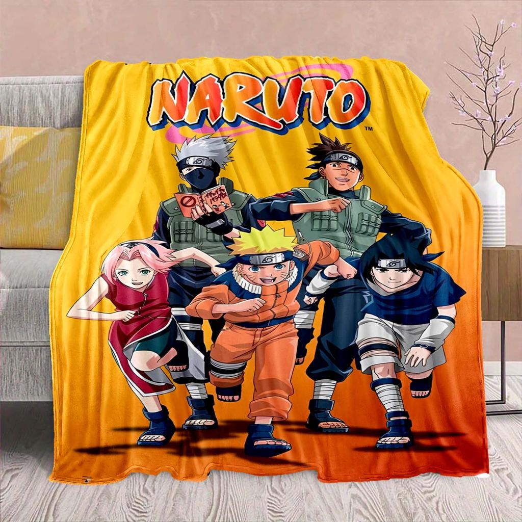 Naruto Anime Flanelová deka - Měkká teplá ideální na pohovku, do postele, na kempování, cestování, do kanceláře, domácí dekorace -QJY