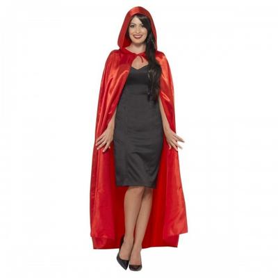 Smiffys Unisex Adult Satin Hooded Cape