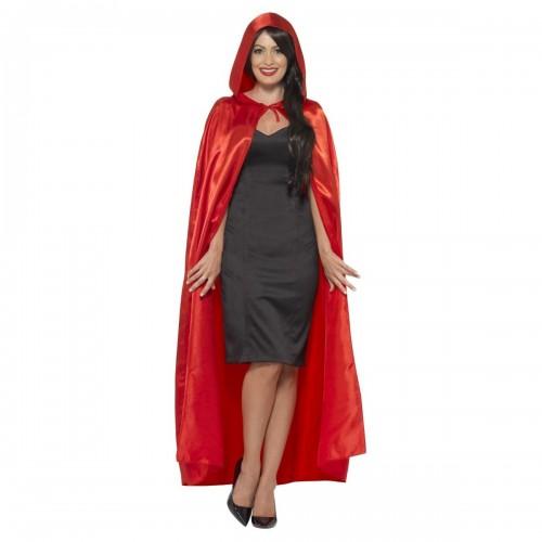 Smiffys Unisex Adult Satin Hooded Cape