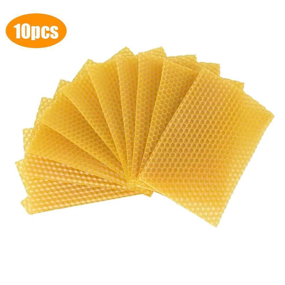 Italian Beehive Foundation Sheets - Beeswax Honeycomb Base, Multiple Sizes, Beekeeping Tools, Hive Accessories, 13.3x9cm.