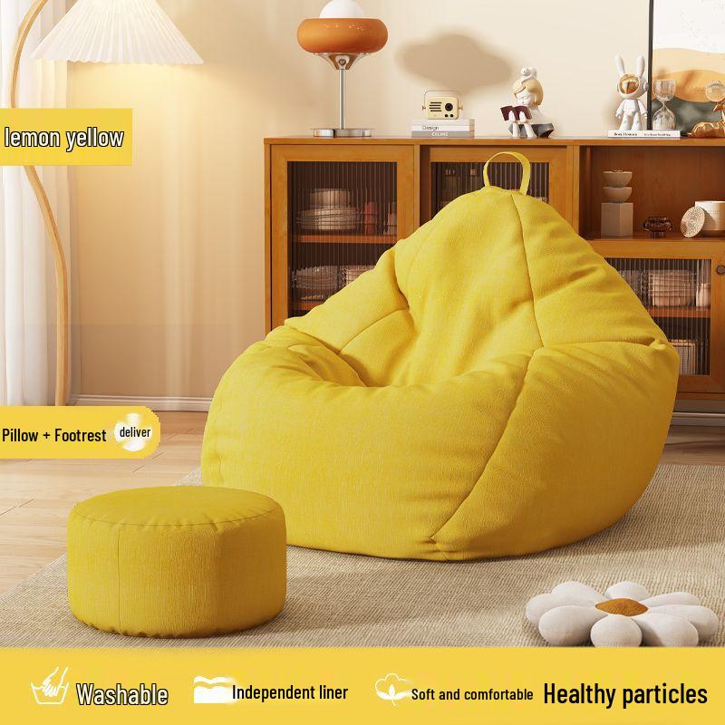 Lazy Recliner Sofa: Convertible Beanbag Chair for Balcony & Bedroom