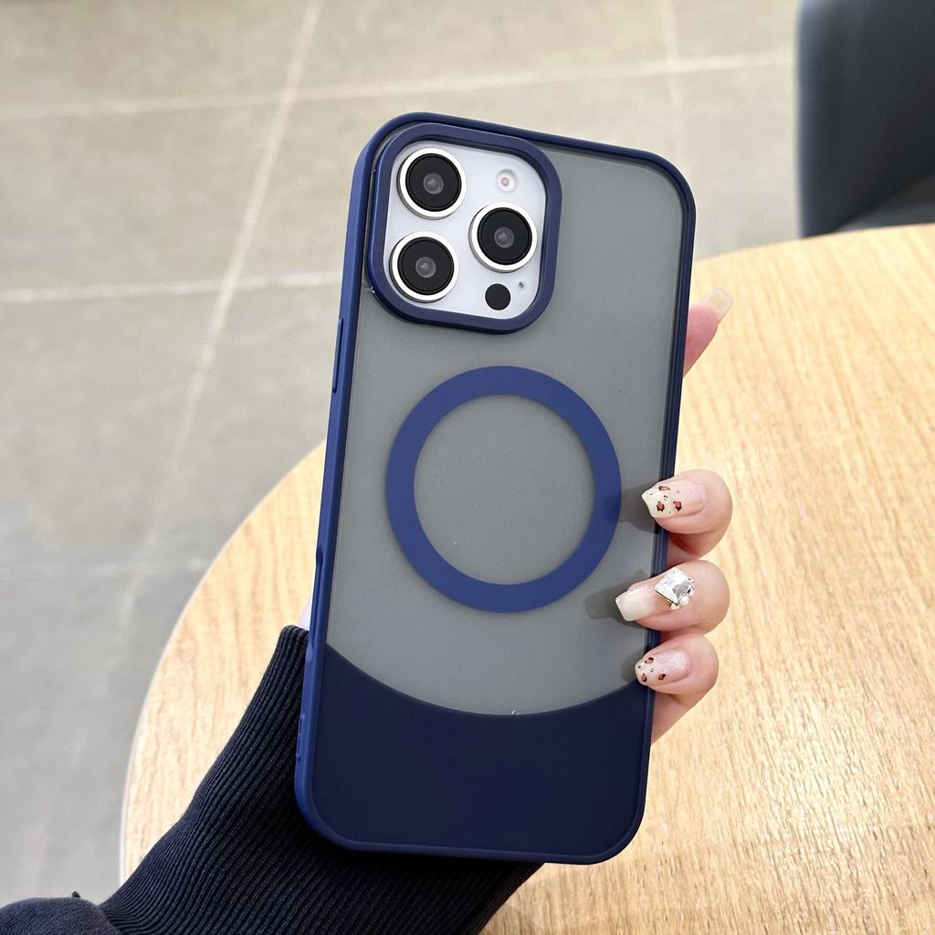 Applicable To Apple 16 Dual Color Combination Mobile Phone Case IPhone 14 Magnetic 11 Side Pro Suction ProMax Protection 12 Protection 13 Set 15